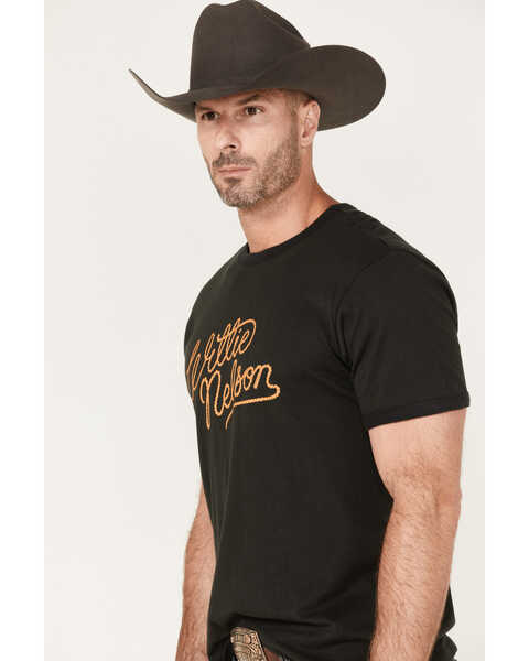Brixton x Willie Nelson Men's Roped Logo Graphic Ringer T-Shirt, Black, hi-res