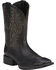 Image #1 - Ariat Men's Sport Western Performance Boots - Broad Square Toe, Black, hi-res