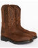 Image #1 - Cody James Men's Waterproof Pull On Work Boots - Composite Toe, Brown, hi-res
