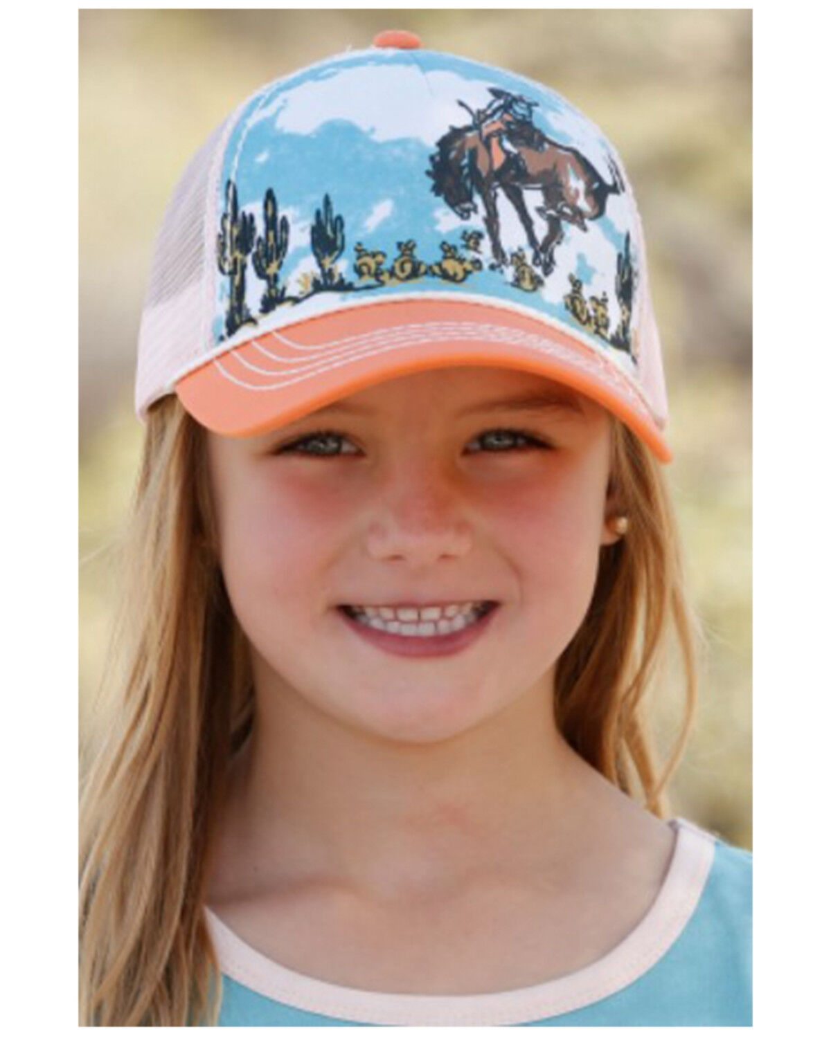 Image #1 - Cruel Girl Girls' Cowgirl Ball Cap, Multi, hi-res