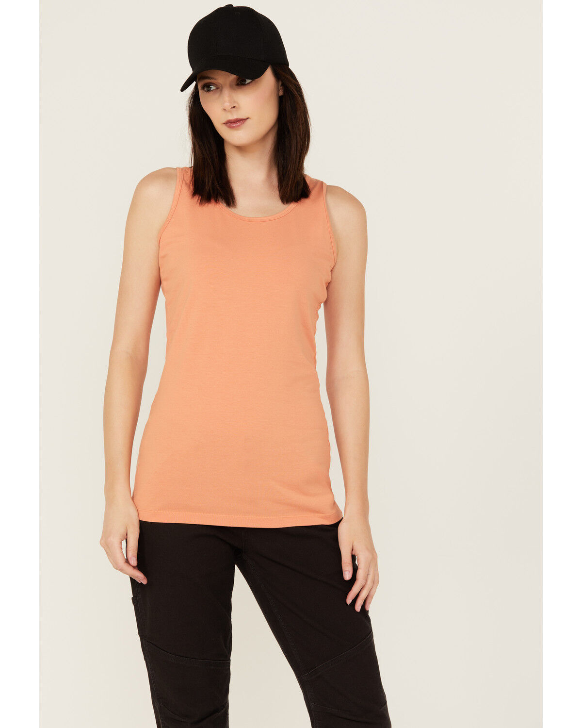 Image #1 - Dovetail Workwear Women's Solid Tank, Light Orange, hi-res