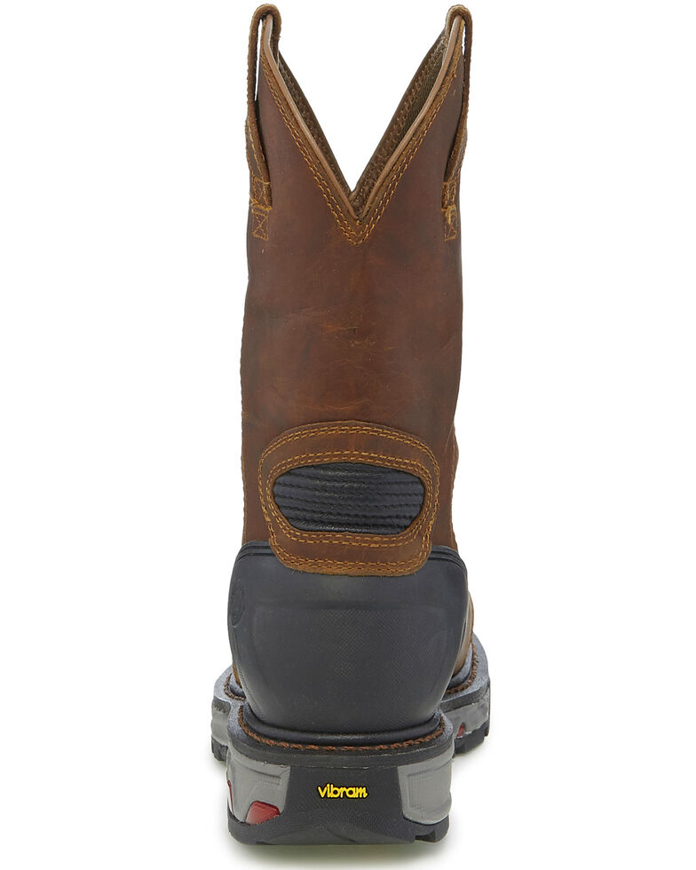 Justin Men's Chestnut Warhawk Waterproof Work Boots - Composite Toe, Chestnut, hi-res
