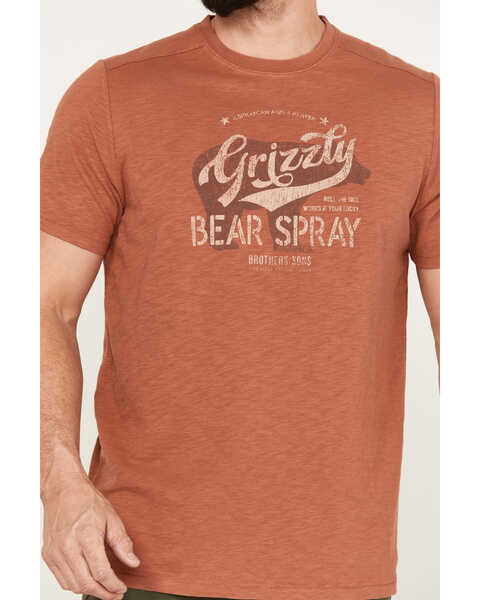 Image #3 - Brothers and Sons Men's Bear Spray Short Sleeve Graphic T-Shirt, Rust Copper, hi-res