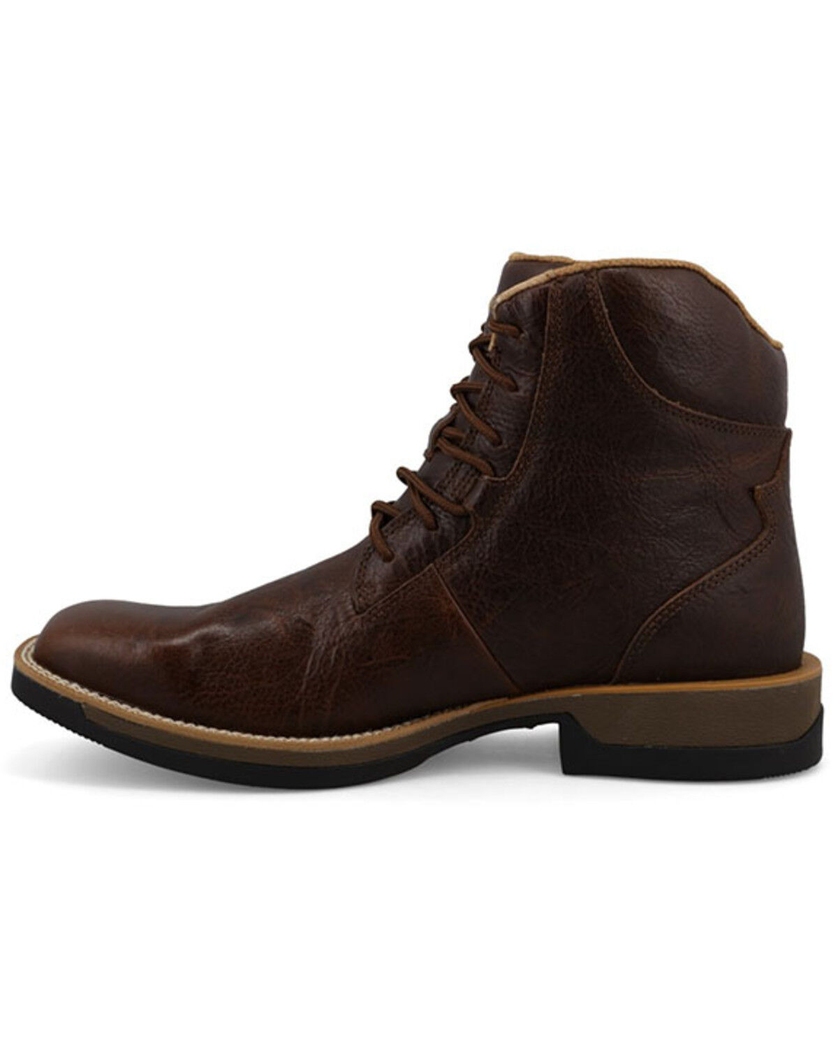 Image #3 - Twisted X Men's 6" Tech X™ Lace Up Casual Boots - Broad Square Toe, Brown, hi-res