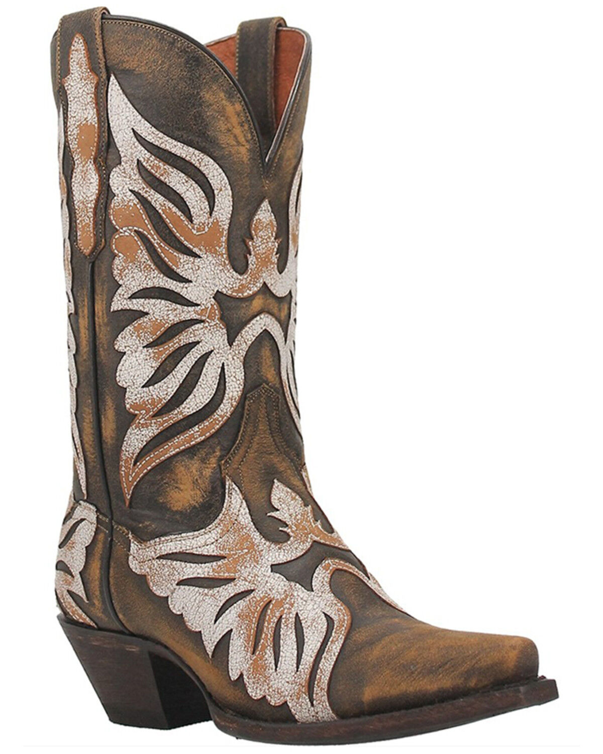 Image #1 - Dan Post Women's Ndulgence Leather Boot - Snip Toe, Brown, hi-res