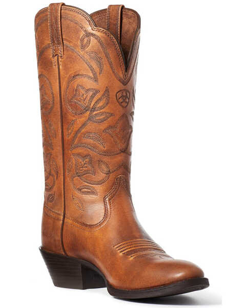 Ariat Women's Heritage Western Performance Boots - Round Toe, Brown, hi-res