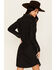 Image #4 - Wrangler Retro Women's Long Sleeve Denim Mini Dress, Black, hi-res