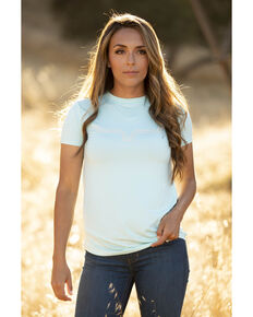 Kimes Ranch Women's Aqua Outlier Logo Short Sleeve Tee, Aqua, hi-res