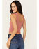 Image #4 - By Together Women's Seamless V Neck Tank Top, Ruby, hi-res