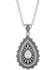 Montana Silversmiths Women's Purely & Primal Teardrop Silver Necklace, Silver, hi-res