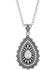 Image #1 - Montana Silversmiths Women's Purely & Primal Teardrop Silver Necklace, Silver, hi-res