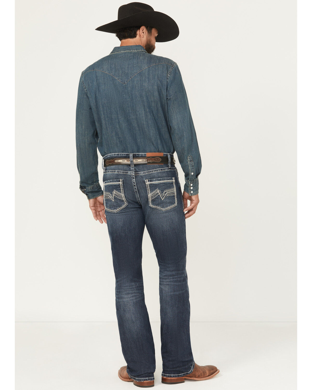 Image #3 - Cody James Men's Dark Wash Slim Bootcut Stretch Denim Jeans, Dark Wash, hi-res