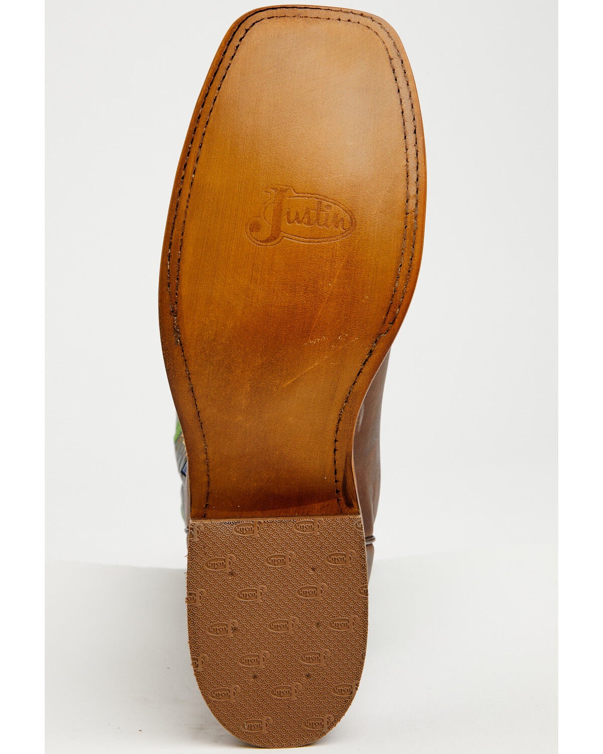 Image #7 - Justin Men's Boot Barn Exclusive Bent Rail Nash Western Boots - Broad Square Toe, Brown, hi-res