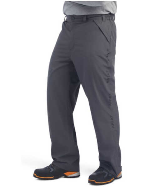 Ariat Men's Rebar Stormshell Waterproof Work Pants , Grey, hi-res