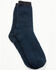 Image #1 - Cody James Men's Cozy Crew Socks, Navy, hi-res