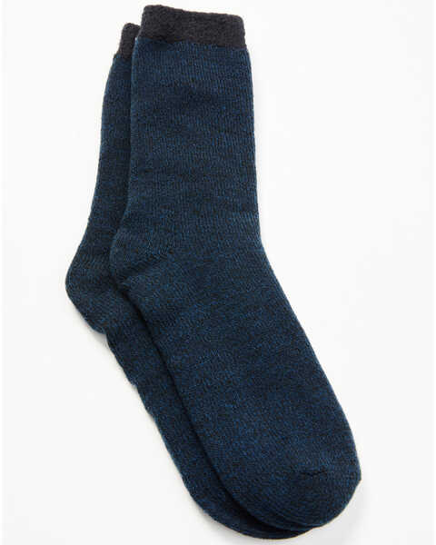 Image #1 - Cody James Men's Cozy Crew Socks , Navy, hi-res