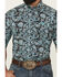 Image #3 - Cinch Men's Paisley Print Short Sleeve Button-Down Western Shirt, Black, hi-res