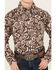 Image #3 - Cowboy Hardware Boys' Mixed Paisley Print Long Sleeve Snap Western Shirt, Chocolate, hi-res