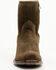 Image #4 - Moonshine Spirit Men's Pancho 8" Roughout Western Boots - Square Toe, Dark Brown, hi-res