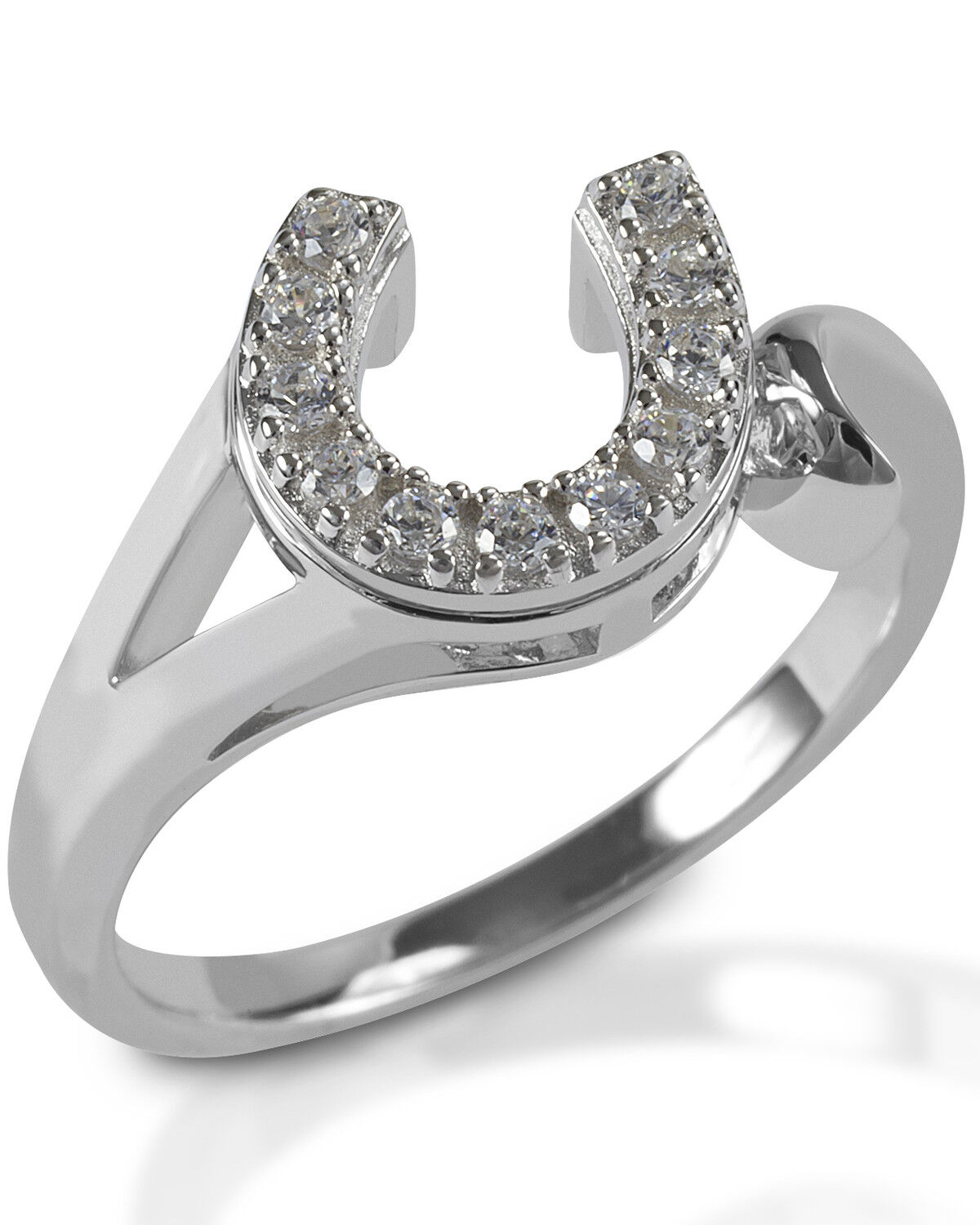 Image #1 - Kelly Herd Women's Offset Horseshoe Ring, Silver, hi-res