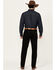 Image #3 - Wrangler Retro Men's Blackwell Slim Straight Stretch Denim Jeans - Tall, Black, hi-res