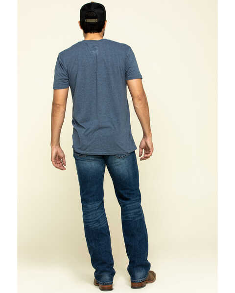 Image #5 - Ariat Men's M7 Rocker Summit Dark Stretch Stackable Slim Straight Jeans , Indigo, hi-res