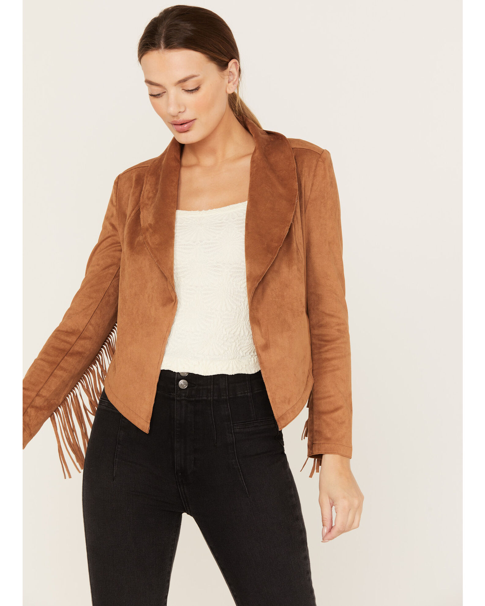 Crop suede jacket 2025