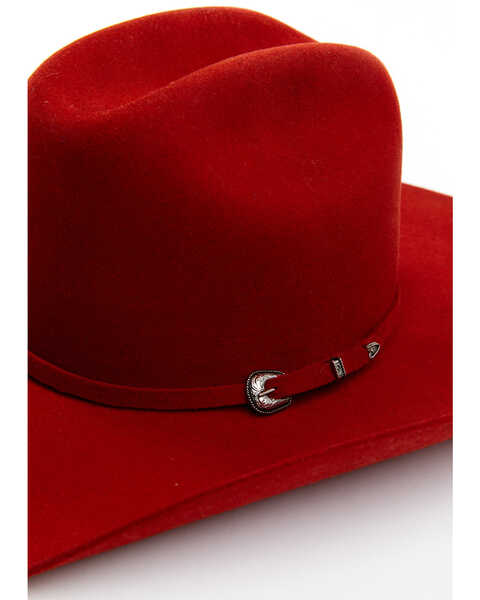 Image #2 - Serratelli 2X Felt Cowboy Hat, Red, hi-res