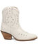 Image #2 - Dingo Women's Precious Western Booties - Snip Toe, White, hi-res