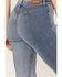 Image #4 - Shyanne Women's Luna High Rise Flare Stretch Denim Jeans, Medium Wash, hi-res