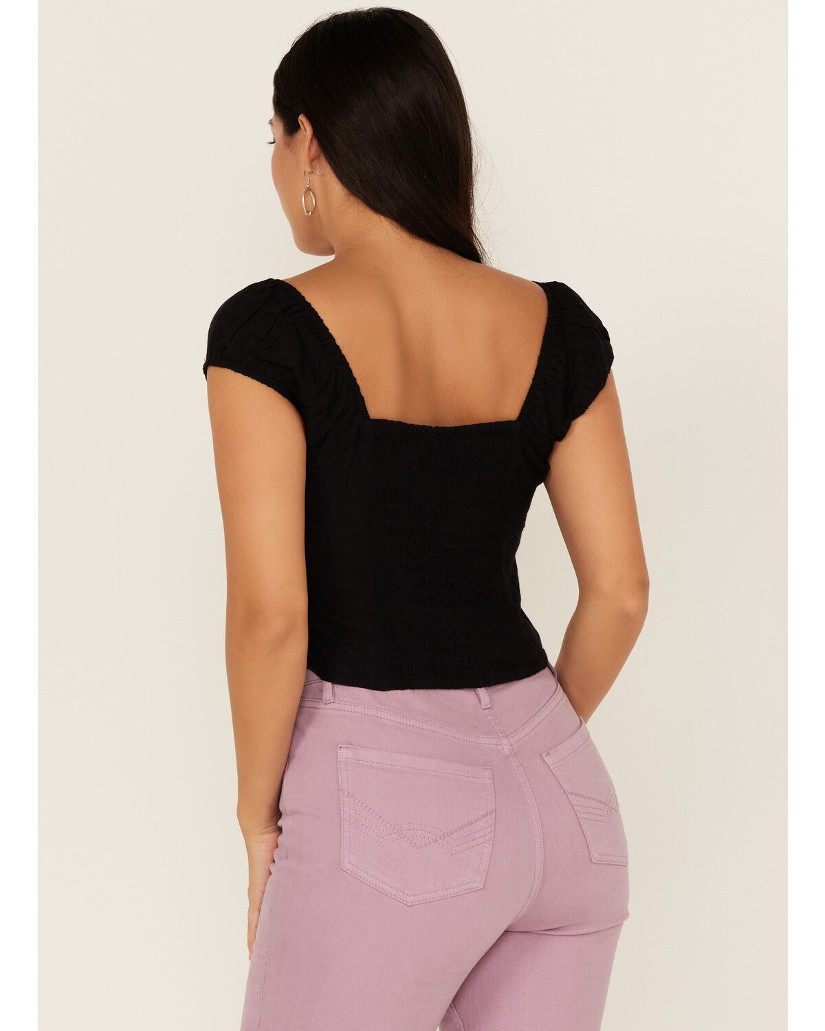 Image #4 - Idyllwind Women's Cane Ridge Beaded Top, Black, hi-res