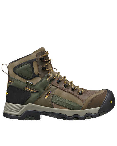 Image #2 - Keen Men's Davenport Waterproof Work Boots - Composite Toe, Brown, hi-res