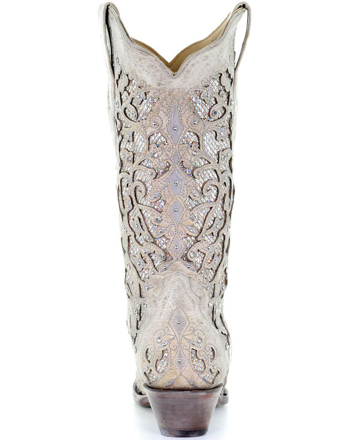 white glitter cowboy boots
