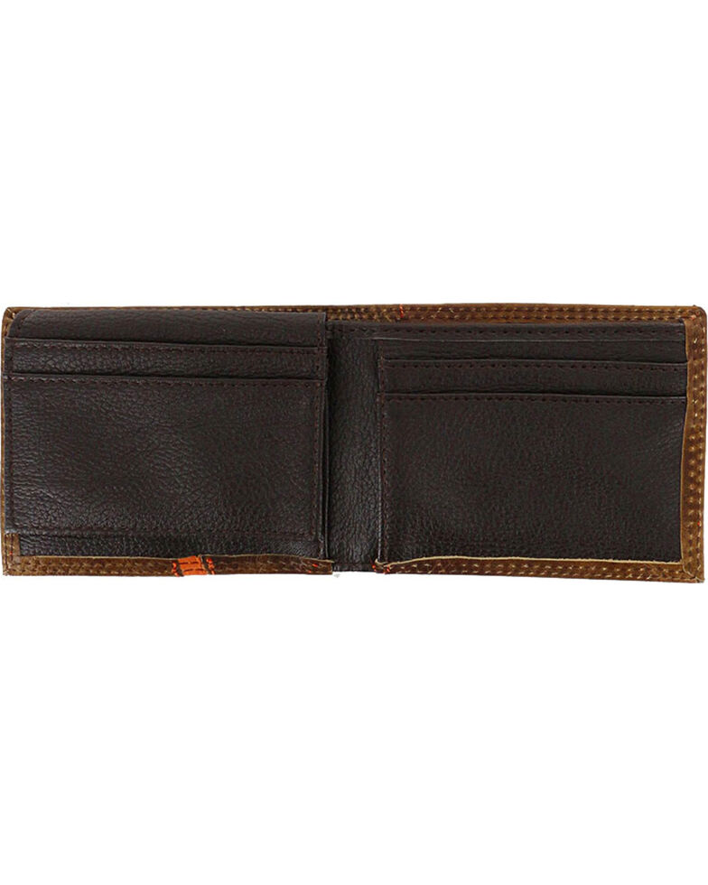 HOOey Men's Signature Leather Bi-Fold Wallet, Brown, hi-res