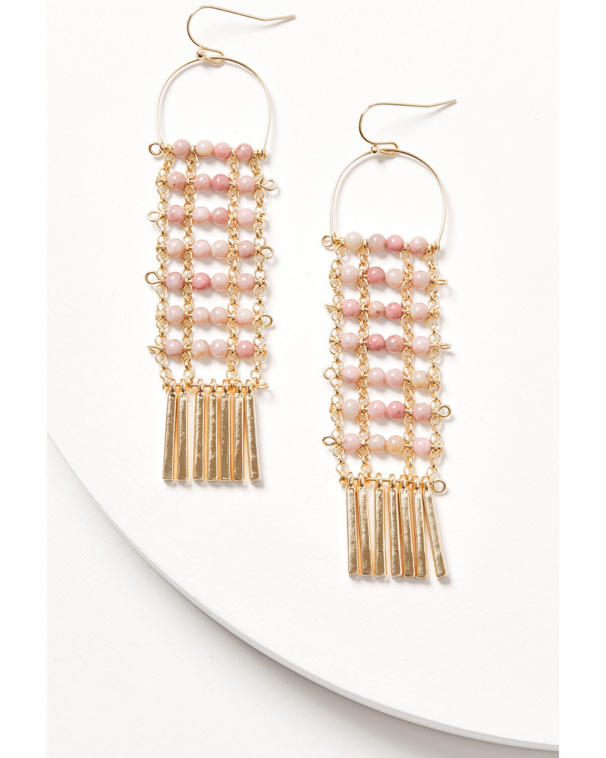 Shyanne Women's Beaded Dangle Earrings, Gold, hi-res