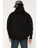 Image #4 - Forge Workwear Men's FR Solid Work Hooded Sweatshirt, Black, hi-res