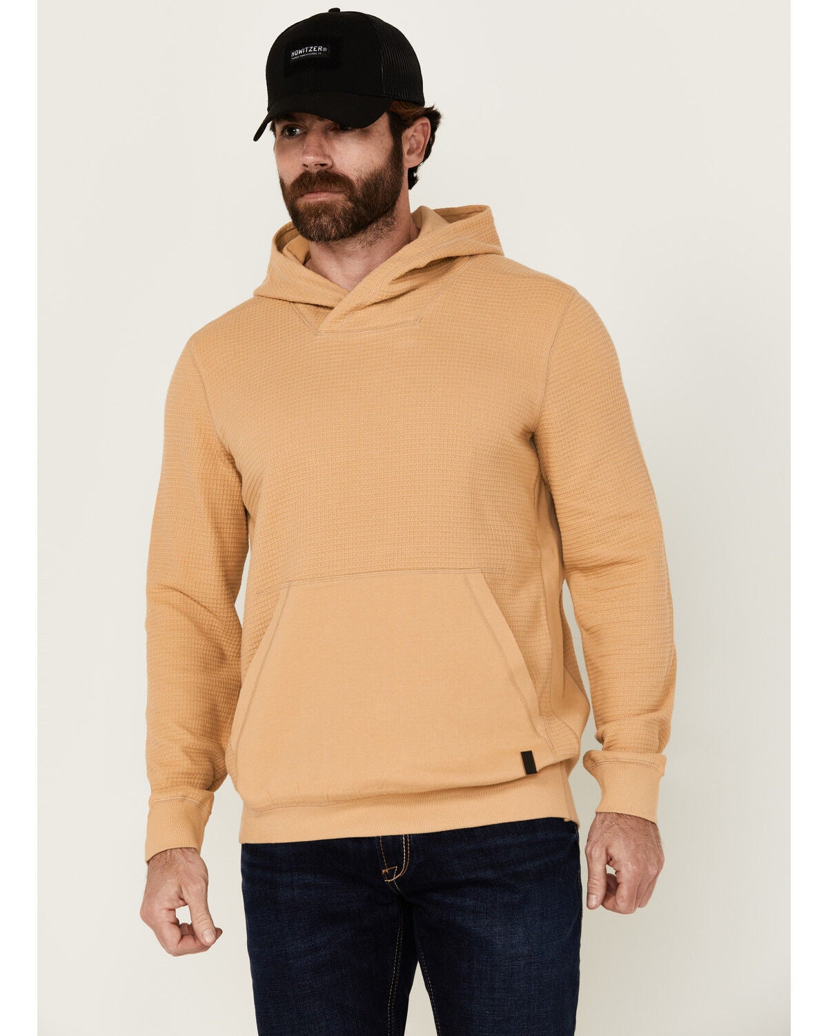Brothers and Sons Men's Vander Solid Hooded Sweatshirt, Tan, hi-res