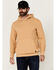 Image #1 - Brothers and Sons Men's Vander Solid Hooded Sweatshirt, Tan, hi-res