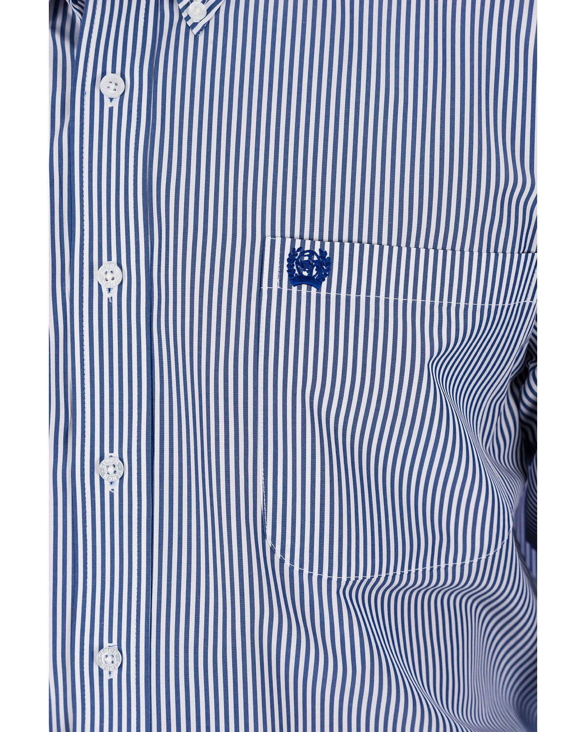 Image #9 - Cinch Men's Royal Blue Striped Western Shirt - Big & Tall, Royal Blue, hi-res