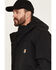 Image #2 - Carhartt Men's Shoreline Storm Defender Loose Heavyweight Zip-Front Work Jacket, Black, hi-res