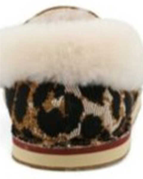 Image #5 - Twisted X Women's Leopard Print Fur-Lined Shoes - Moc Toe , Brown, hi-res