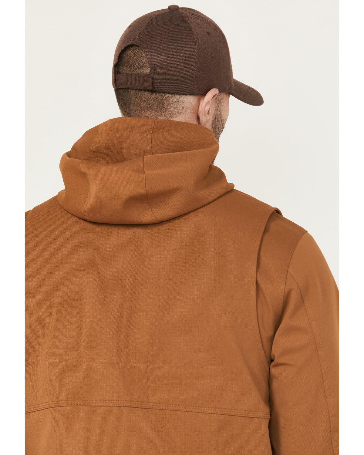 Image #4 - Hawx Men's Norton Double Weave Mechanic Hooded Jacket, Rust Copper, hi-res