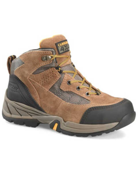 Image #1 - Carolina Men's Brown Granite Aerogrip Hiking Boots - Steel Toe, Brown, hi-res