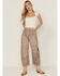 Image #1 - Free People Women's Good Luck Leopard Printed High Rise Barrel Jeans, , hi-res