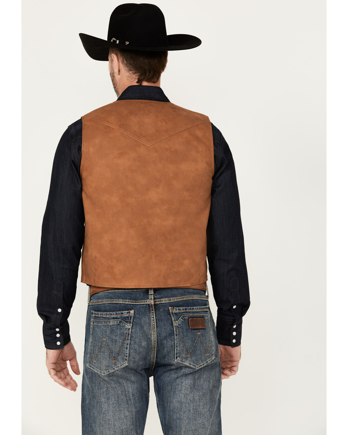 Image #4 - Cody James Men's Hideout Faux Leather Vest, , hi-res
