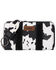 Image #1 - Wrangler Women's Cow Print Wallet, Black, hi-res