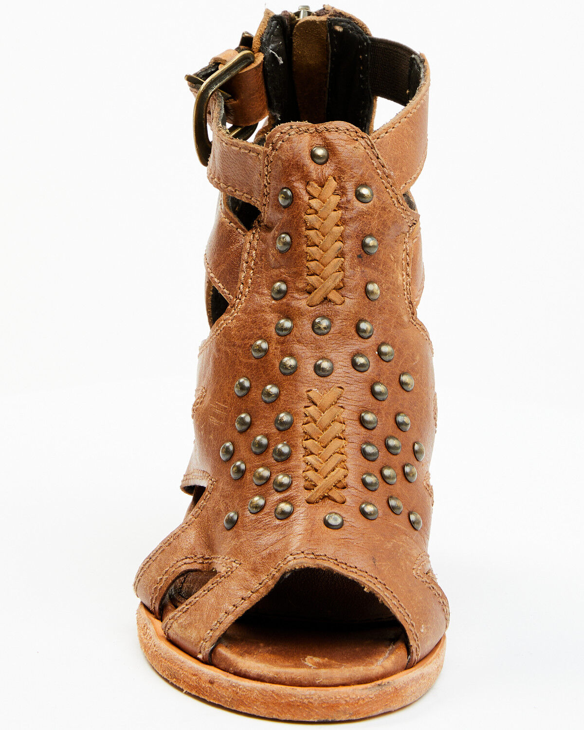 Image #4 - Caborca Silver Women's April Fashion Booties - Round Toe, Tan, hi-res