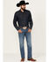 Image #1 - Wrangler 20X Men's Lakeway Medium Dark Wash Slim Straight Stretch Denim Jeans - Long, Medium Wash, hi-res