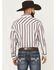 Image #4 - Wrangler 20X Men's Striped Print Long Sleeve Snap Stretch Western Shirt, White, hi-res
