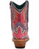 Image #4 - Corral Women's Polymer Overlay and Neon Embroidered Zipper Ankle Boots - Snip Toe, Purple, hi-res